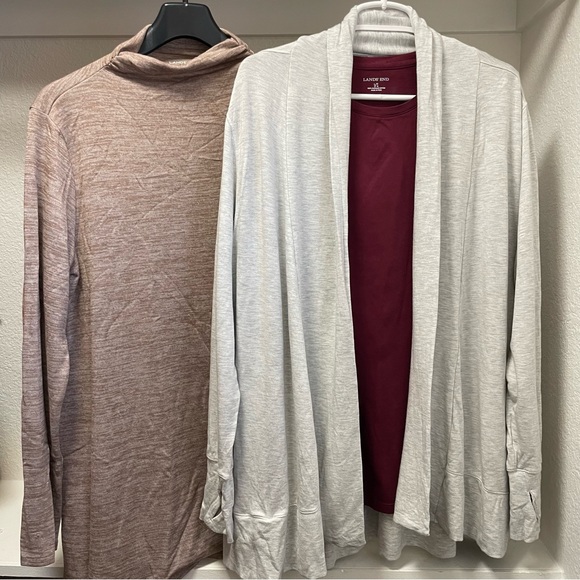 Lands’ End Cozy Top Half BUNDLE Offer Sz L/T - Picture 3 of 12